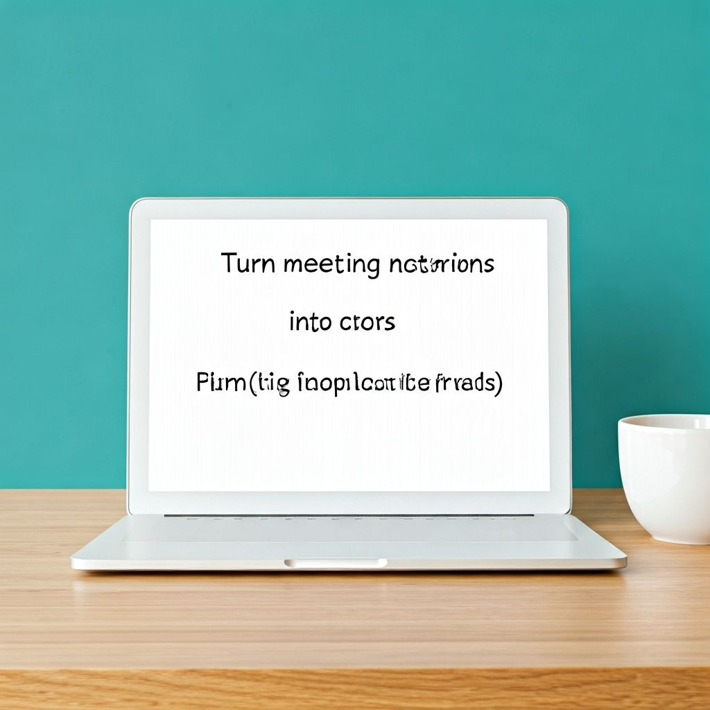 Turn Meeting Notes into Actions